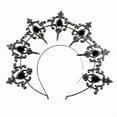 thumbnail image 4 of Alloy Halos Crown Headband Handmade Tiaras Headband for Woman Wedding and Parties Bridal Hair Accessories, 4 of 10