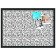 thumbnail image 2 of PinPix 27x19 Custom Cork Bulletin Board Floral Black Roses Poster Board Has a Fabric Style Canvas Finish, Framed in Floral Black Roses, by ArtToFrames (PinPix-165), 2 of 6
