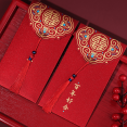 thumbnail image 1 of 10pcs Hot Stamped Red Envelopes - Perfect for Gifting on Chinese New Year, Valentine's Day, Weddings & More!, 1 of 4