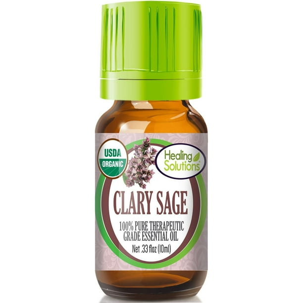 Organic Clary Sage Essential Oil (100% Pure - USDA Certified Organic ...