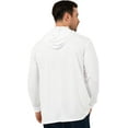 thumbnail image 4 of ProtectX High Visibility Sun Protection Lightweight Long Sleeve Hoodie, UPF 50+ Quick-Dry, SPF UV Shirt, Active Wear - White, X-Large, 4 of 9