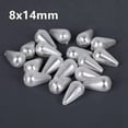 thumbnail image 7 of U8MO 6x10mm 6x14mm 8x14mm Teardrop Shape Plastic Imitation Pearl Loose Beads-8x14mm 50pcs-White, 7 of 7