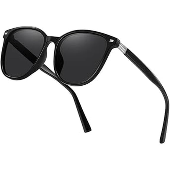 Women's Oversized Polarized Sunglasses, Ladies Shades UV Protection, Trendy Square Wrap Around Shades