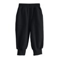 thumbnail image 4 of Faraee Kids Jogger Pants Elastic Waist Toddler Boys Casual Sweatpants with Side Pockets 2T 3T 4T 5T 6T 7T Loose Fit Solid Color Cotton Active Soft Trousers, 4 of 9