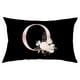 thumbnail image 1 of Xihbxyly Funda de Almohada Floral, Elegante Diseño Del Alfabeto Inglés, Suave Poliéster Color Melocotón, Ideal para Sofá Cama, Sillón, Aspecto Acogedor y Moderno, Tamaño 50 X 30 Cm, Ideal Como Regalo, 1 of 2