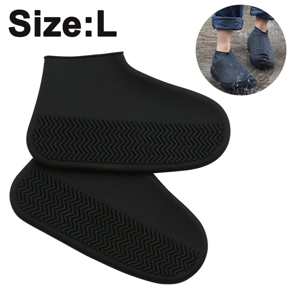 Women Waterproof Overshoes Non-slip Shoe Covers Shoes Protector Rain Cover MA 