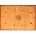 thumbnail image 1 of Ahgly Company Indoor Rectangle Abstract Orange Modern Area Rugs, 4' x 6', 1 of 4
