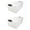Gray, variant on HOMZ 66-Quart Clear Plastic Stackable Storage Bin with Lid, 2 Pack, Clear