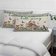 thumbnail image 4 of Spring Botanical Pillow Covers 12"x20", Farmhouse Vintage Black Plaid Brown Soft Brushed Microfiber Breathable Throw Pillow Covers, Decorative Pillowcase with Zipper for Couch Sofa Bedroom, 4 of 9