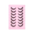 thumbnail image 1 of 7 pares de pestañas de visón, extensiones de pestañas finas, mechones, extensiones de pestañas DIY, 14 unidades de mechones de pestañas naturales, pestañas individuales, 1 of 8