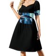thumbnail image 1 of Enterprise A - Where Silence Has Lease Vestido de manga corta vestido de cumpleaños para mujer Vestido de mujer dama de honor mujer, 1 of 7