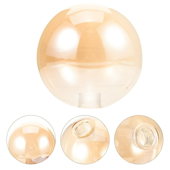 GAXIRE Clear Glass Globe Lampshade Replacement for Pendant Light Fixtures, Decorative Socket Shade for Home Lighting Decor