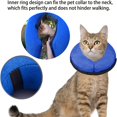 thumbnail image 4 of CNKOO Inflatable Dog Recovery Collar - Soft Polyester Elizabethan Neck Protector for Post-Surgery Healing  Adjustable Strap for Comfortable Fit  Gray  Inflatable Dog Collar ZZZ, 4 of 7