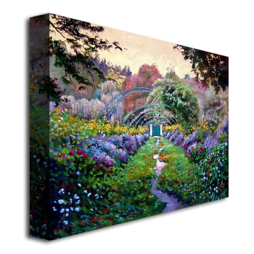 Trademark Art "Monet's Giverny" Canvas Wall Art by David Lloyd Glover