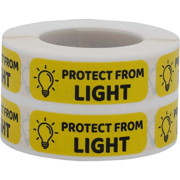 Labels - Protect From Light Pharmacy Warning Healthcare | 0.5 x 1.5" - 500 Pack