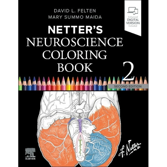 Netter's Neuroscience Coloring Book, (Paperback)