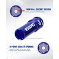 thumbnail image 4 of Socket Set WORKPRO 1/2 Drive Lug Nut Impact 4 Pieces 17-19-21-22mm, 4 of 9
