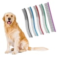 thumbnail image 2 of Dog Grooming Comb for Puppy Pet Deshedding Comb for Dog Kitten Small Animal SheddingFur Removal Tool Grooming Accessory Red, 2 of 5