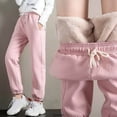 thumbnail image 2 of Pantalones gruesos de forro polar para mujer, pantalón Harlan informal, Pantalones rectos versátiles, pantalones de chándal cálidos hasta el tobillo, moda, nuevo, 2 of 4