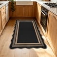 thumbnail image 7 of SUYOLL 3x5 Outdoor Patio Rug Washable Black Modern Indoor Kitchen Rug Farmhouse Neutral Non- Scalloped Carpet For Living Room Backyard Entryway, 7 of 7