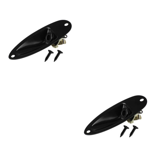 Yuarrent Reemplazo para placa de conector de guitarra eléctrica 6,35mm 1/4 Panel de enchufe de conector de Audio en forma Type2 NO2