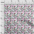 thumbnail image 2 of oneOone Polyester Spandex White Fabric Kids Floral Dress Material Fabric Print Fabric By The Yard 56 Inch Wide, 2 of 4