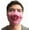 01-Pink, variant on Sahpxhe Halloween Pig Mask for Adults, Bar Party Makeup Ball Performance Half Face Mask for Carnival Indoor Gathering Decor Pink