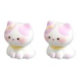 thumbnail image 5 of KGJQ 2Pcs Cat Figurines Resin Flocking Mini Cute Cat Decor for Car Dashboard Office Desk Bedroom Kitchen Countertop Accessories, 5 of 8