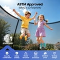 thumbnail image 5 of GVDV 16FT Outdoor Trampoline for Kids & Adults, Recreational Trampoline w/Ladder & Safety Net, 5 of 10