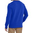 thumbnail image 4 of Wutalume Men's New V-Neck Slim Fit Pullover Long Sleeve Knitted Sweater for Casual Wear, Comfortable and Warm, Ideal for Daily Use and Outdoor Activities in Cold Weather,Royal Blue 2XL, 4 of 4