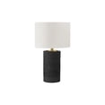 thumbnail image 2 of Lighting, 24"h, Table Lamp, Black Resin, Ivory / Cream Shade, Contemporary, 2 of 6