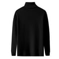 thumbnail image 2 of HaoXianJian Mens Mock Turtleneck Long Sleeve T-Shirts Solid Color Basic Slim Fitted Pullover Tees Casual Soft Comfort Big & Tall Shirts Casual T Shirts Lightweight Sweaters Size 2X 3X, 2 of 3