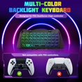 TIMOVO Wireless Keyboard for PS5 Edge Dualsense Controller with RGB