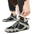 thumbnail image 4 of HXWCHs Vogany Men's Ankle Boots Ergonomic Orthopedic Barefoot Shoes Breathable Winter On Low Heel 12 Gray, 4 of 7