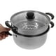 thumbnail image 2 of Olla de acero inoxidable, práctica olla para cocinar al vapor en la cocina., 2 of 7