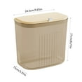 thumbnail image 3 of Plastic Laundry Basket with Lid for Dirty Clothes Storage Ventilated Bathroom Hamper, 3 of 6