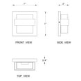 thumbnail image 6 of C Cattleya 3000K Integrated LED Wall Light Matte Black Aluminum Indoor/Outdoor Wall Lantern, 6 of 9