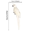 thumbnail image 3 of RjnShan Fake Birds Figurines Cute Parrot Decor, Bird Ornaments for Table Shelf, Artificial Birds Farmhouse Home Garden Decorations G, 3 of 9
