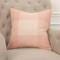 thumbnail image 3 of Rizzy Home Decorative Throw Pillow Cotton Cover Plaid 20"X20" Blush, 3 of 5