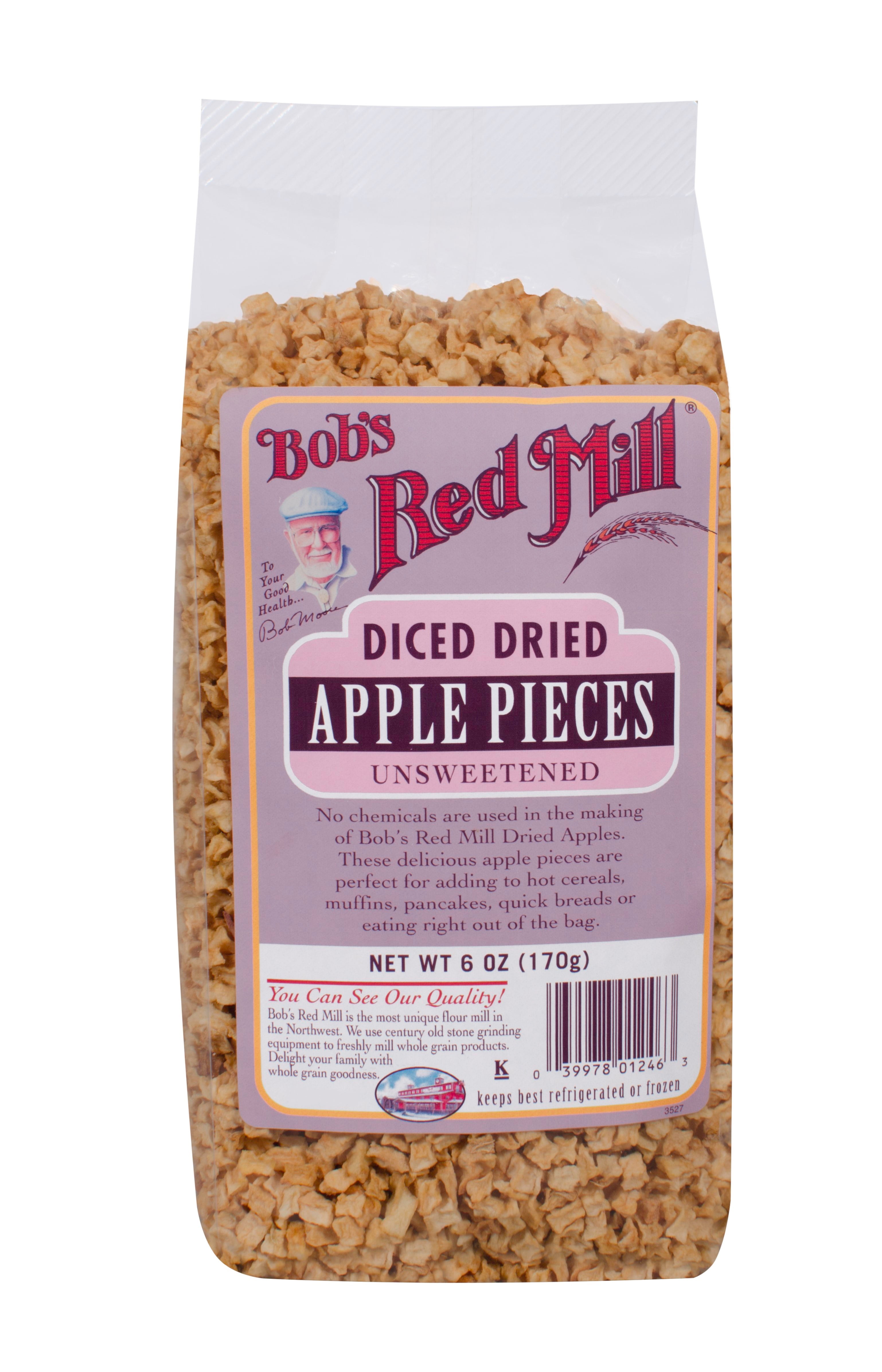 Bobs Red Mill Apple Dried Diced, 6 Oz