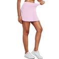 thumbnail image 5 of Cadmus Womens Pleated Tennis Golf Skorts High Waisted with Pockets Inner Shorts for Workout Pickleball,Light Purple,L, 5 of 7