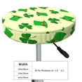 thumbnail image 4 of Goofa St. Patrick's Day Printed Stool Covers Round, Waterproof Round Bar Stool Covers Anti-Slip Round Bar Stool Seat Cover with Elastic Bands Durable -14 inch, 4 of 7
