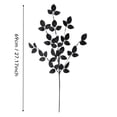 thumbnail image 3 of Halloween Artificial Banyan Leaf Branch Dark Gothic Fake Foliage Stem Spooky Home Party Centerpiece Decor for Vase Fireplace Mantel Tray Tabletop Indoor, Black #1, 27.2in, 1 Pack, 3 of 6
