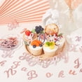thumbnail image 3 of 1set 2 sets Birthday Theme Mirror Effect Acrylic Birthday Cupcake Insert Card Decoration Cake Toppers Number & Letter Pink 22~65x10.5~47.5x0.7mm 64pcs/set, 3 of 5