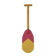 thumbnail image 3 of QccHieUs Children Paddle Prop Canoe Paddle Colorful Comfortable Lightweight Wood Boat Oar Red Yellow, 3 of 9