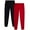 Black/Red, variant on Southpole Boys Sweatpants - 2 Pack Cozy Fleece Joggers for Boys with Drawstring Waistband (Size: 8-20)