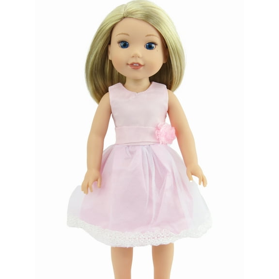 Pretty Pink Dress For 14 Inch Dolls