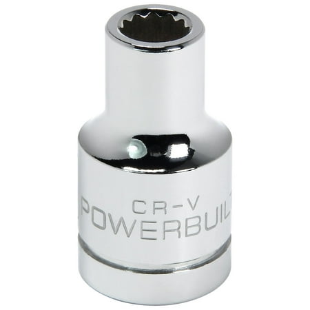 UPC: 0028907371290 | Powerbuilt 1/2 Inch Drive x 8 MM 12 Point Shallow Socket – 641763