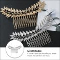 thumbnail image 4 of Miangastore Fashion Hair Comb 2Pcs 5.5X3.1in For Girls Daily Wear, 4 of 9