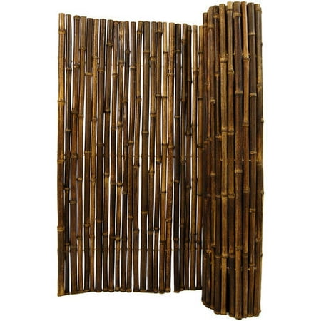 Backyard X-Scapes Bamboo Fencing, Natural Black